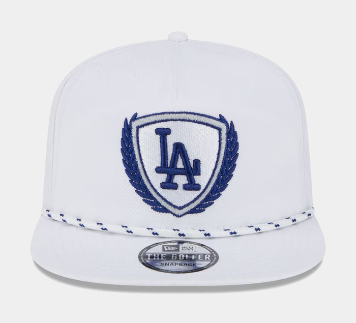 Los Angeles Dodgers Golfer 9FIFTY Mens Snapback Hat (White)