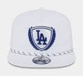 Los Angeles Dodgers Golfer 9FIFTY Mens Snapback Hat (White)
