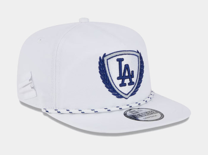 Los Angeles Dodgers Golfer 9FIFTY Mens Snapback Hat (White)