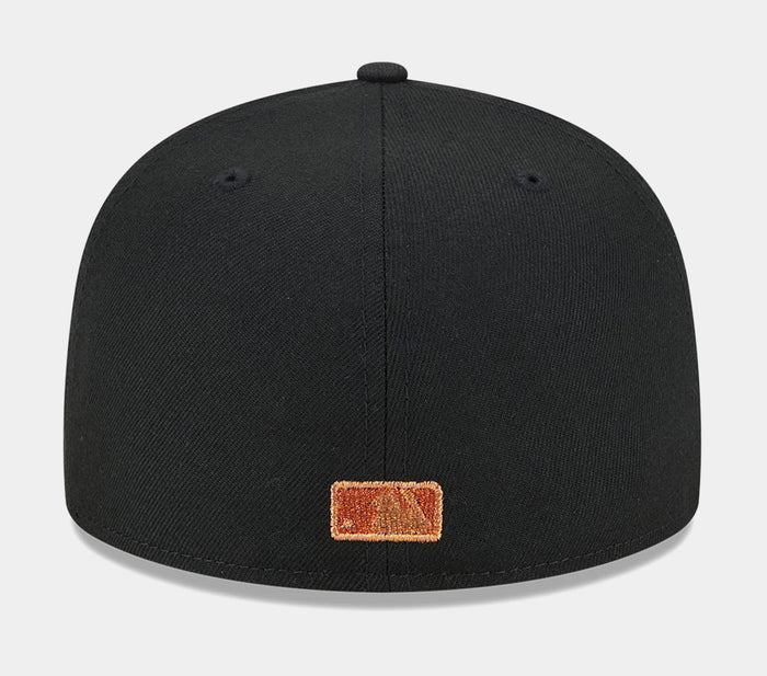 Los Angeles Dodgers Metallic Pop 59FIFTY Mens Fitted Hat (Black)