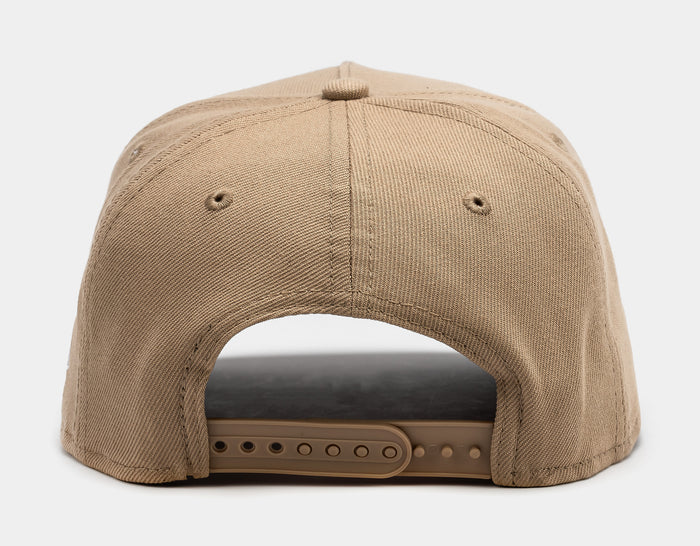 Los Angeles Dodgers Upside Down Logo 9Forty Snapback Mens Hat (Beige/White)