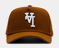 Los Angeles Dodgers Upside Down Logo 9Forty Snapback Mens Hat (Toasted Peanut)