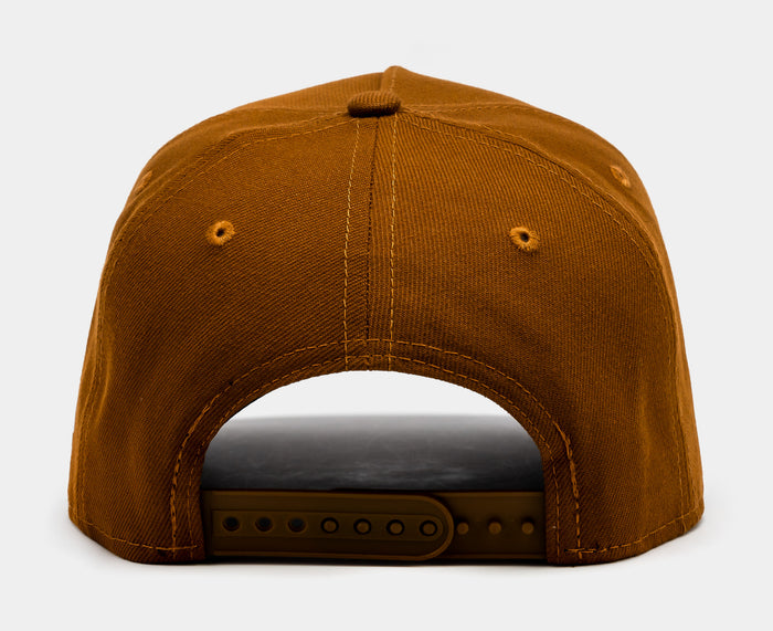 Los Angeles Dodgers Upside Down Logo 9Forty Snapback Mens Hat (Toasted Peanut)
