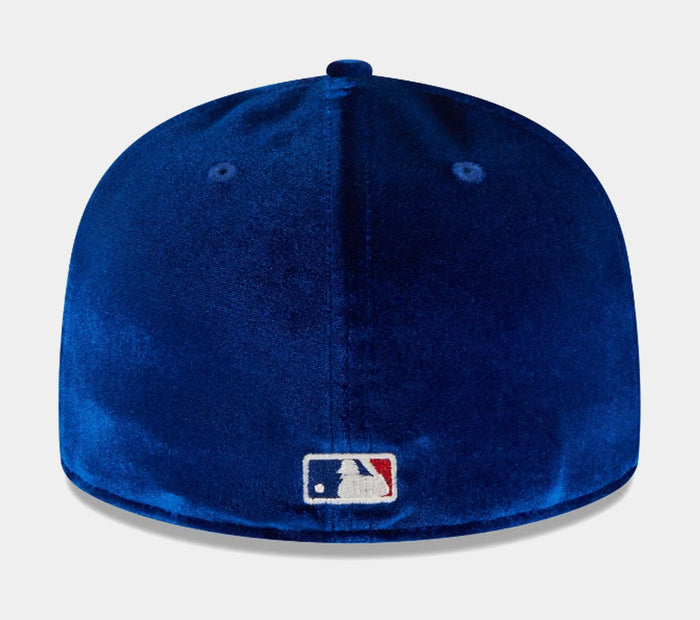 Los Angeles Dodgers Velvet Visor Clip 59Fifty Fitted Mens Hat (Blue/White)