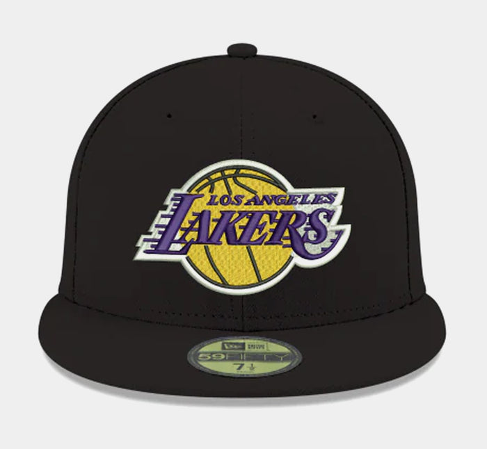 Los Angeles Lakers 59FIFTY Fitted Cap Mens Hat (Black)