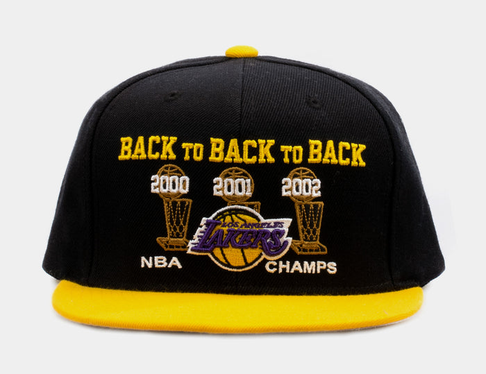 Los Angeles Lakers Championship Snapback Mens Hat (Black)