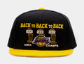 Los Angeles Lakers Championship Snapback Mens Hat (Black)