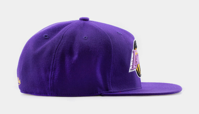 Los Angeles Lakers Fitted Hat Mens Hat (Purple)