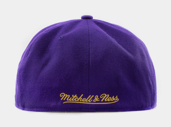 Los Angeles Lakers Fitted Hat Mens Hat (Purple)