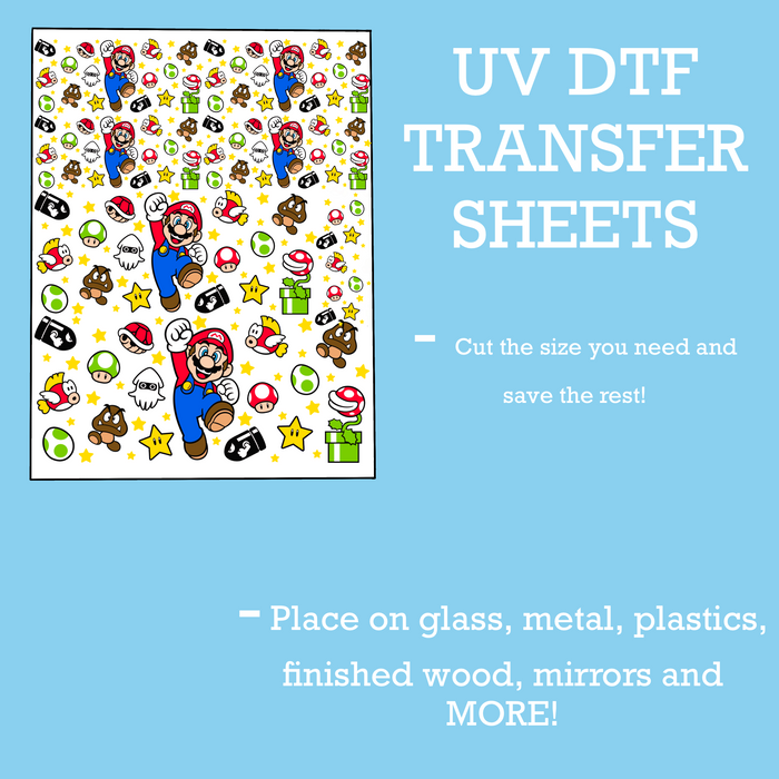 Mario UV DTF SHEET