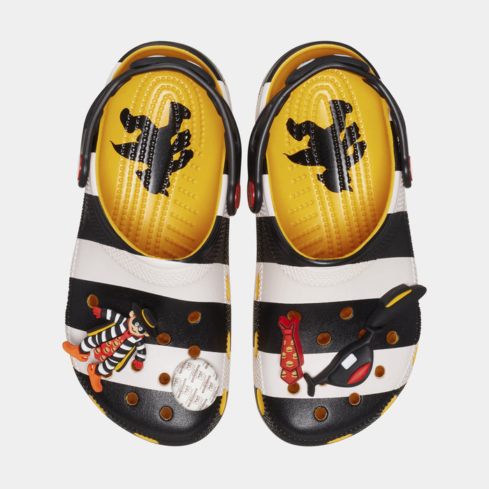 McDonalds Hamburglar Classic Clog Mens Sandals (Black/White)