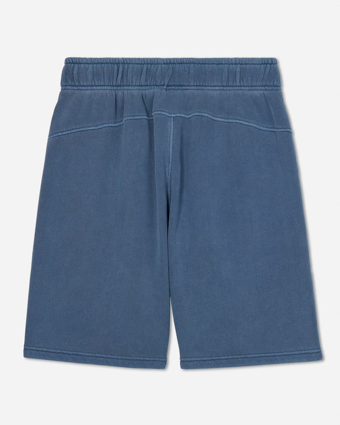Back of slate-colored men's sweat shorts#color_slate