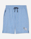 Front of carolina blue heather OG Men's Relaxed Shorts#color_carolina-blue-heather