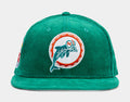 Miami Dolphins Throwback Corduroy 59Fifty Mens Hat (Teal)