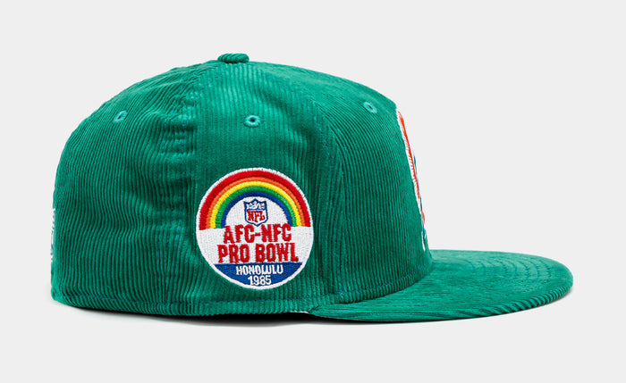 Miami Dolphins Throwback Corduroy 59Fifty Mens Hat (Teal)