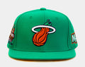 Miami Heat Desert Green Snapback Mens Hat (Green)
