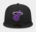Miami Heat Metallic Pop 59FIFTY Mens Fitted Hat (Black)