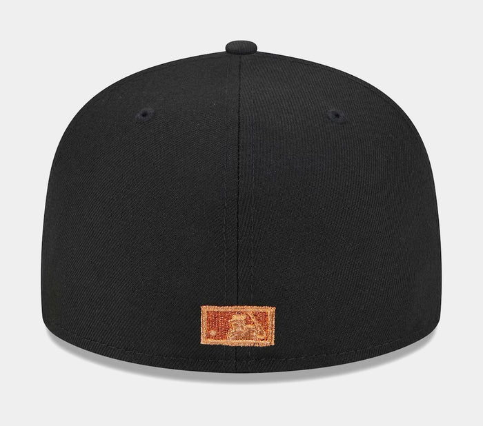 Miami Marlins Metallic Pop 59FIFTY Mens Fitted Hat (Black)