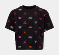 Modern All Over Print Tee Grade School Tshirt (Black)