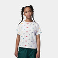 Modern All Over Print Tee Grade School Tshirt (White)