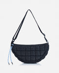Front of black sling bag