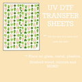 Monstera Leaf UV DTF SHEET