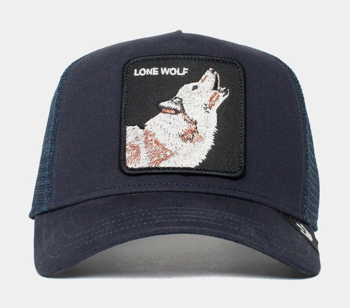 Moon Lover Trucker Mens Hat (Blue)