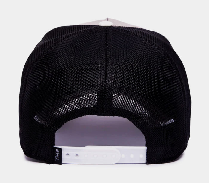 MV Stripes Trucker Mens Hat (Grey/Black)