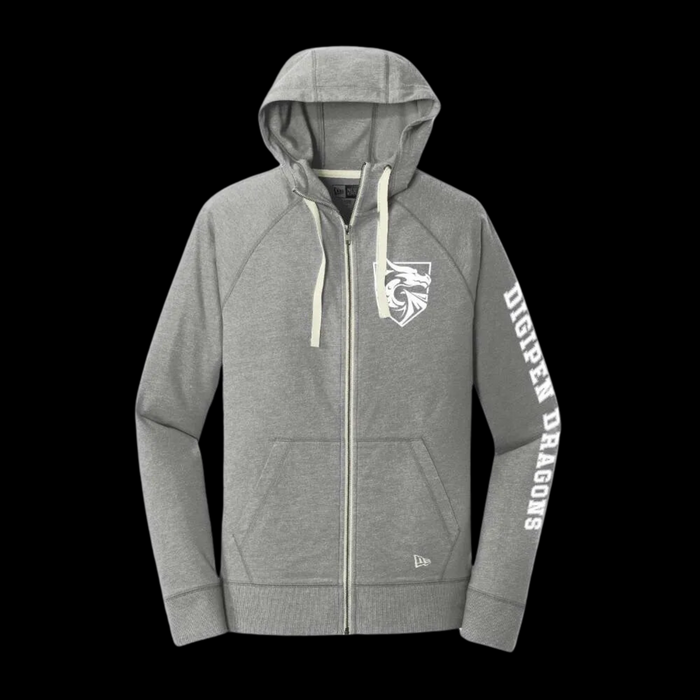 New Era Hoodie in Rain Dragon Gray
