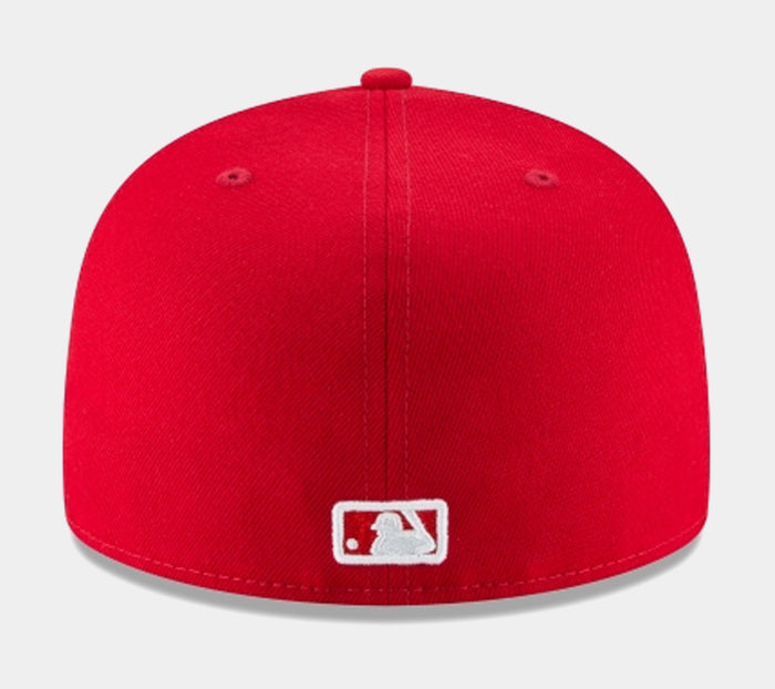 New York Yankees 59Fifty Fitted Cap Mens Hat (Red)