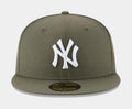 New York Yankees 59Fifty Fitted Hat Mens Hat (Olive)