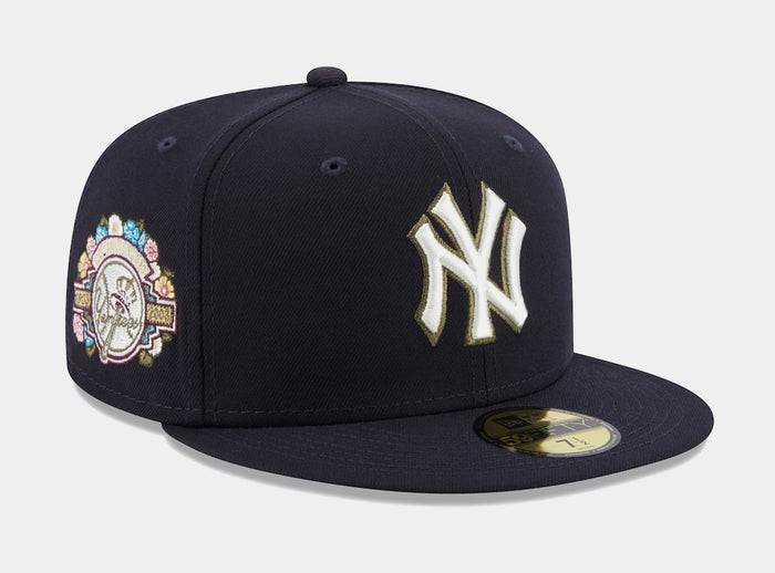 New York Yankees Botanical 59FIFTY Mens Fitted Hat (Navy)