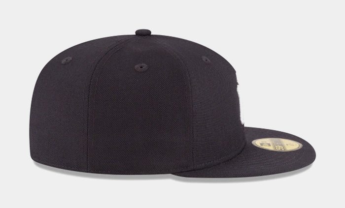 New York Yankees Fitted Hat Mens Hat (Blue)