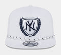 New York Yankees Golfer 9FIFTY Mens Snapback Hat (White)