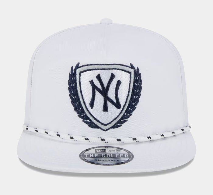 New York Yankees Golfer 9FIFTY Mens Snapback Hat (White)