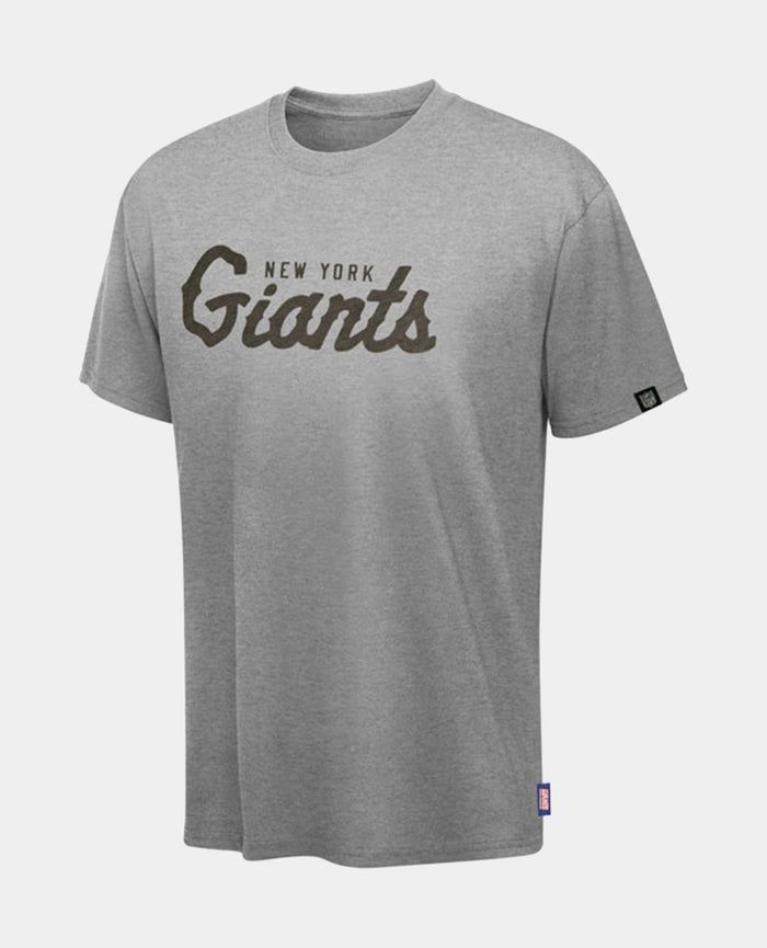 Nike NFL New York Giants Script Crew T-Shirt (Grey)