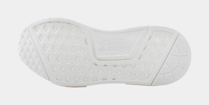 NMD R1 Grade School Running Shoe (White)