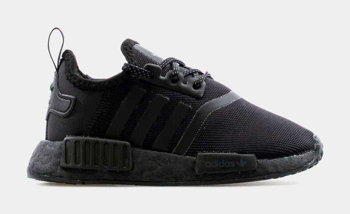NMD R1 Infant Toddler Running Shoe (Black)