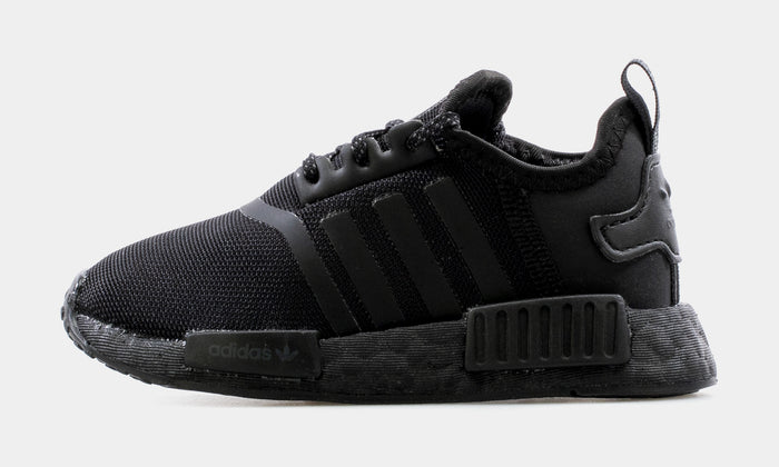 NMD R1 Infant Toddler Running Shoe (Black)