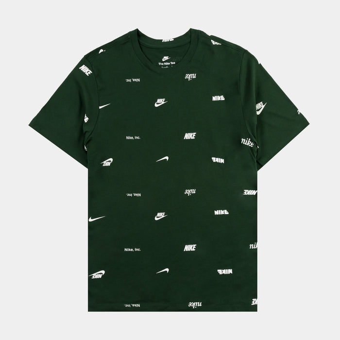NSW Club+ AOP Mens Short Sleeve Shirt (Green)