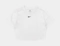NSW Essential Slim Fit Crop Womens Short Sleeve Shirt (White)
