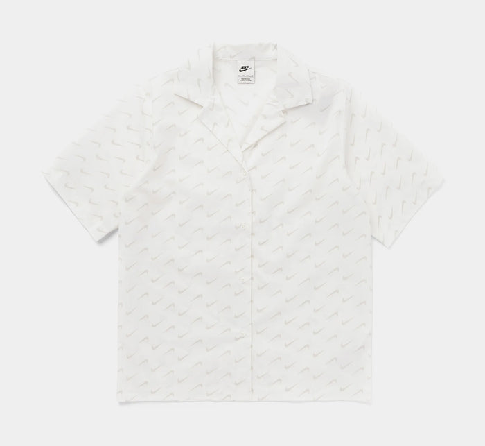 NSW Everyday Modern Woven Womens Short Sleeve Shirt (Beige)