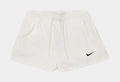 NSW High-Waisted Ribbed Jersey Womens Shorts (Beige)