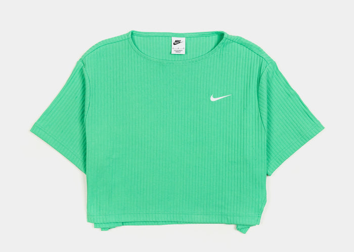 NSW Ribbed Jersey Womens Short Sleeve Shirt (Green)