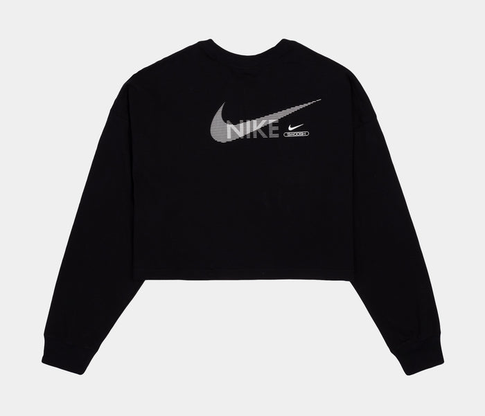NSW Swoosh Womens Long Sleeve Shirt (Black)