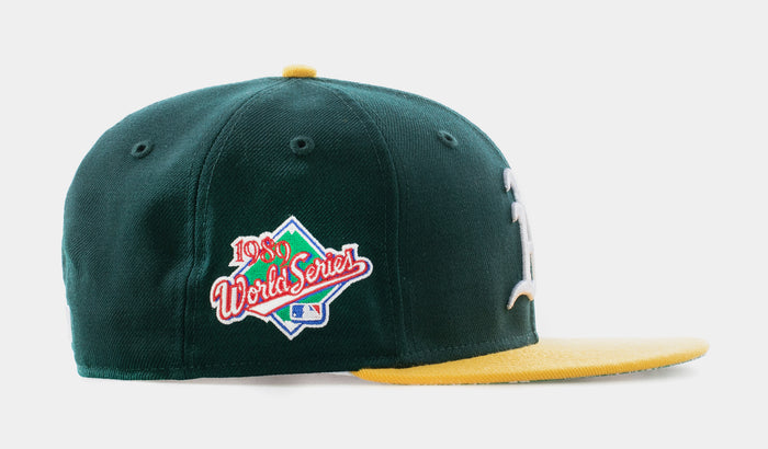 Oakland A's 59Fifty Fitted Cap Mens Hat (Green)