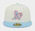 Oakland A's Colorpack 59Fifty Mens Fitted Hat (Blue/White)