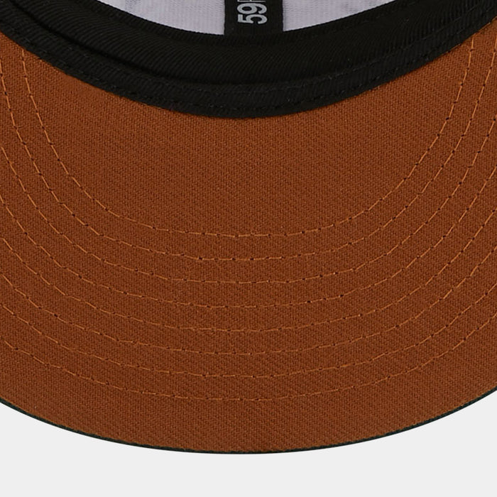 Oakland A's Outdoor 59FIFTY Mens Fitted Hat (White/Green)