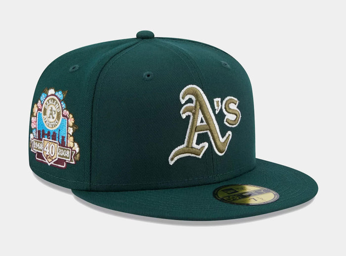Oakland Athletics Botanical 59FIFTY Mens Fitted Hat (Green)