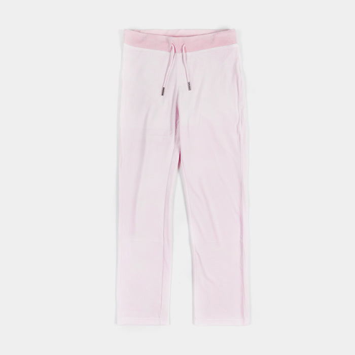 Og Big Bling Velour Womens Track Pants (Light Pink)